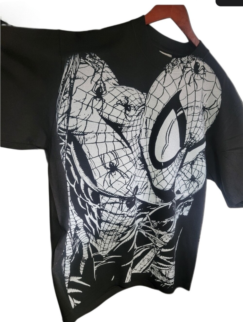 Spider-Man All Over Print On SHAKA HEAVYWEIGHT GARMET DYED T SHIRT